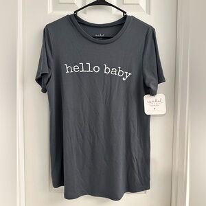 Isabel Maternity by Ingrid & Isabel Gray 'Hello Baby' Tee